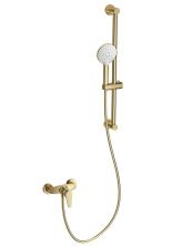 Смеситель для душа с гарнитуром WONZON & WOGHAND, Брашированное золото (WW-AE3103-BG)