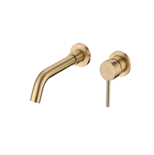 Grocenberg Встраиваемый смеситель для раковины, матовое золото GB511MG