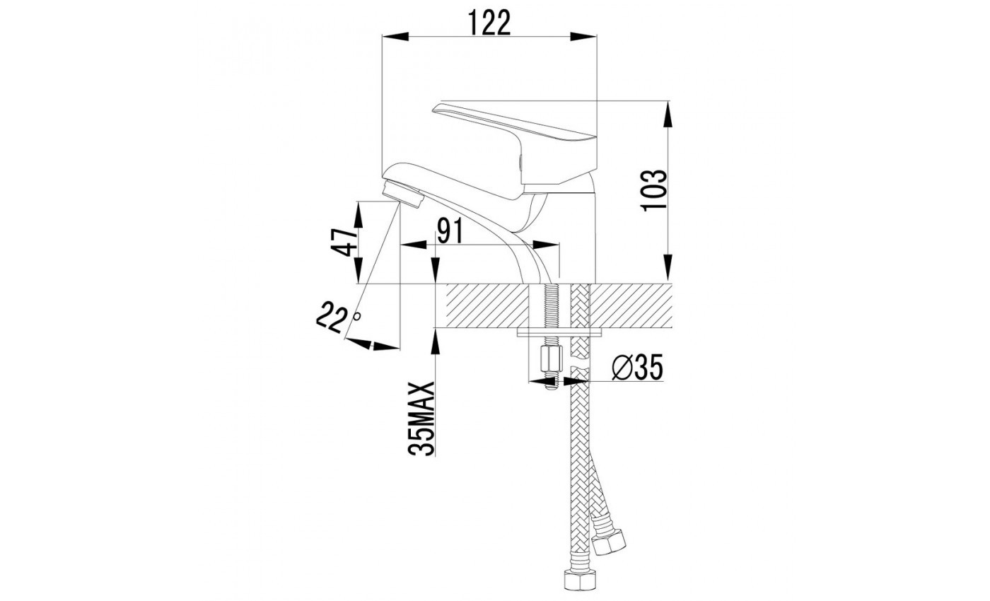 Приобрести lemark смеситель для раковины partner, хром lm6556c