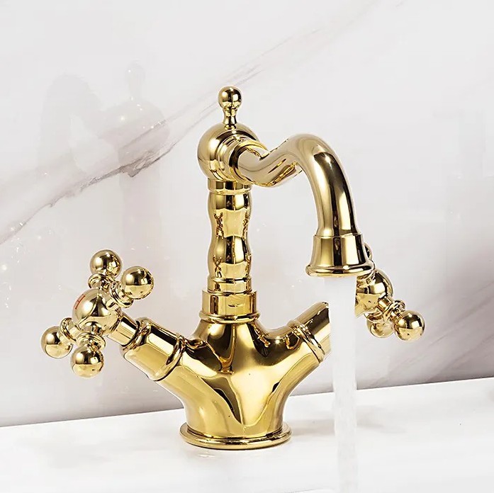 Приобрести gappo смеситель для раковины g1389-6, золото 16659