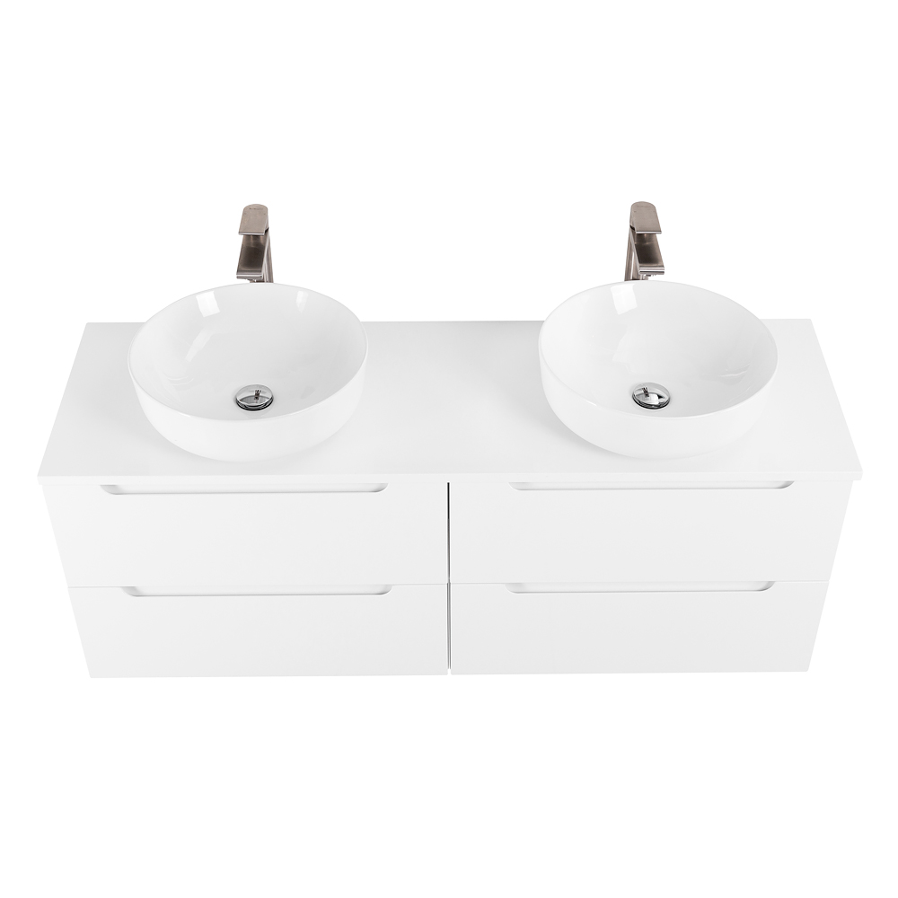 Приобрести belbagno тумба со столешницей etna 140 см, подвесная bianco opaco