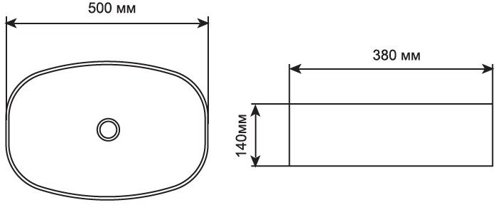 Приобрести aquanet раковина fine-1 50х38 см, белая