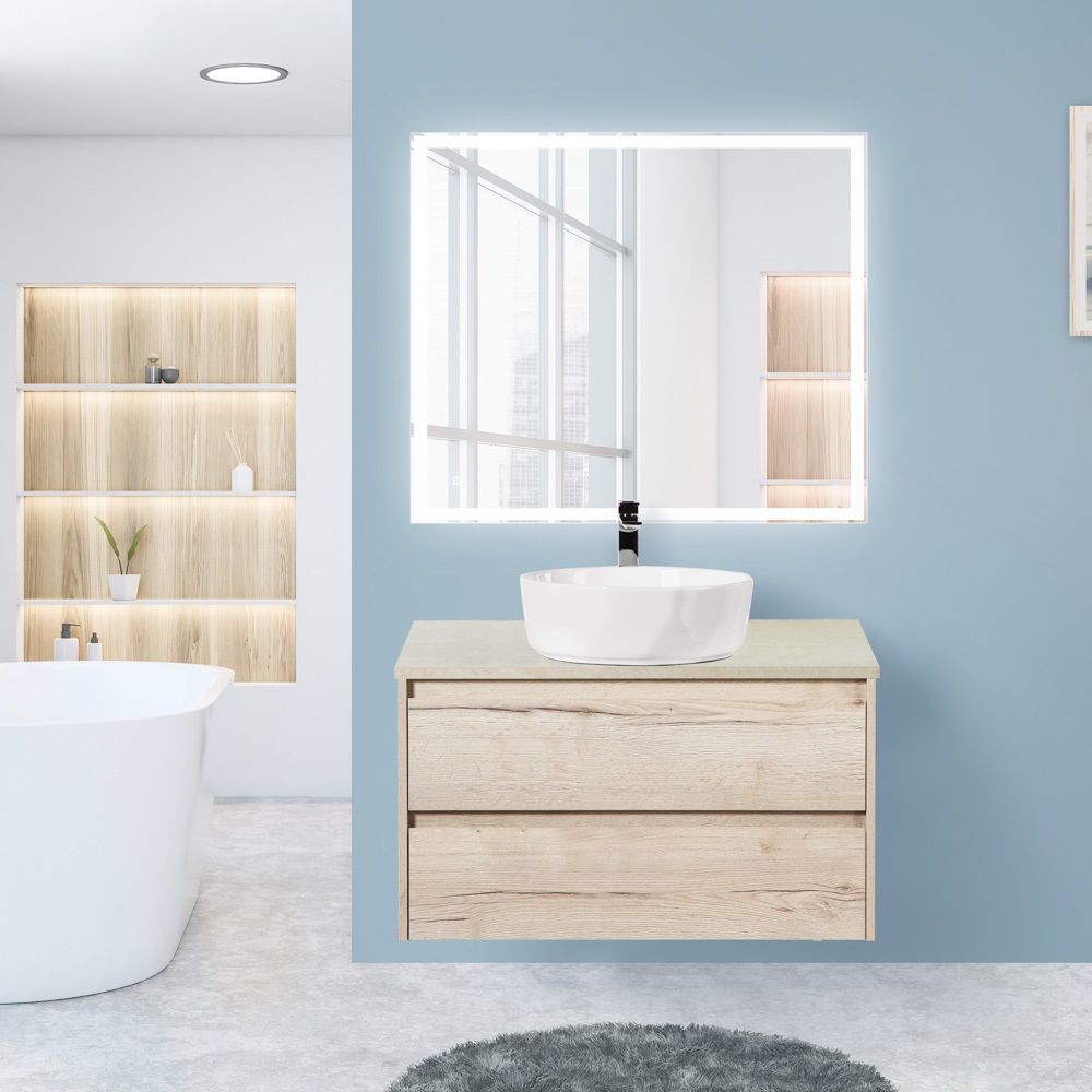 Приобрести belbagno зеркало 80х95 см spc-grt-900-800-led-tch