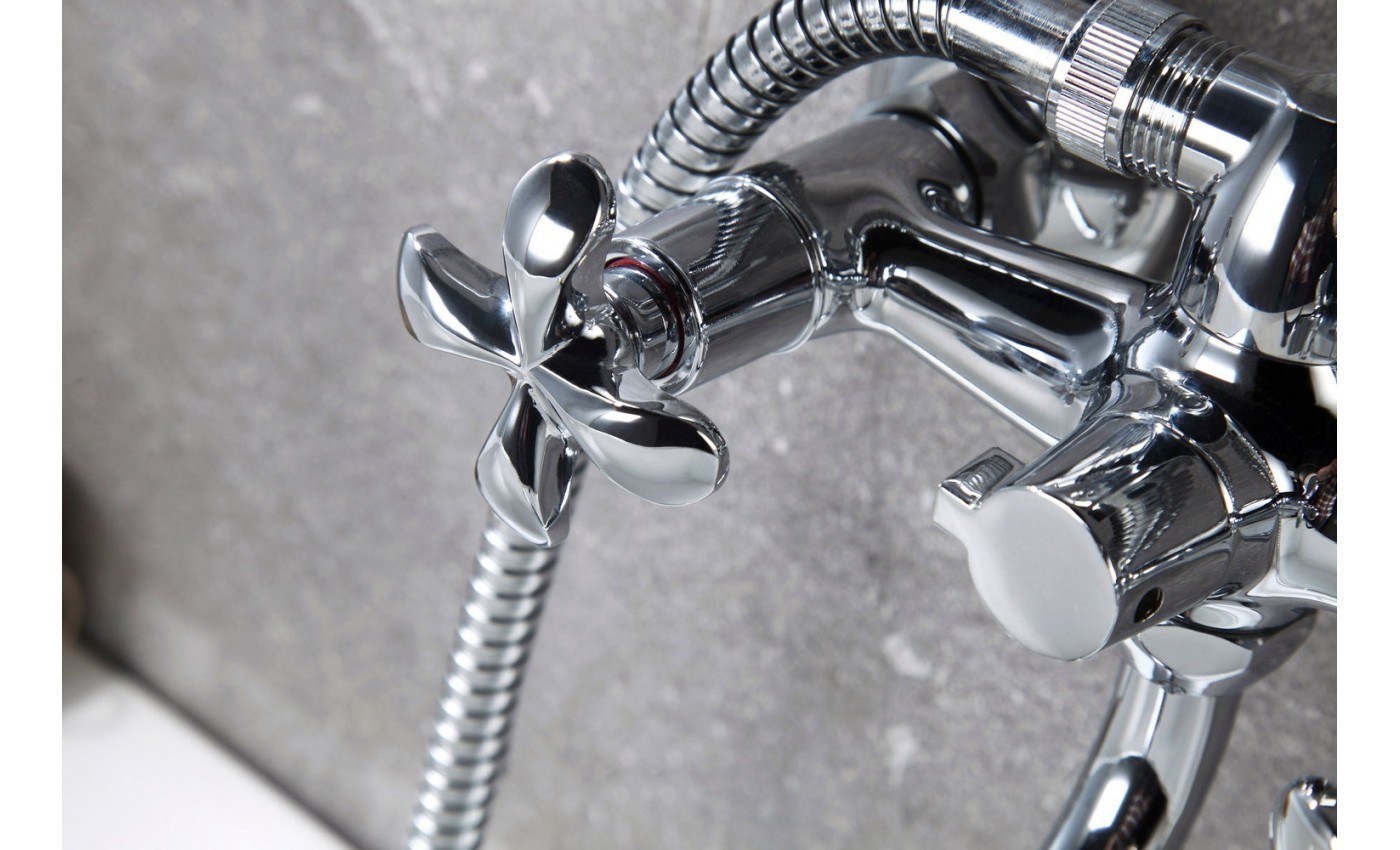 Приобрести lemark смеситель для ванны flora, двухвентильный, хром lm0151c