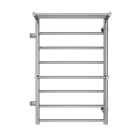 Приобрести terminus полотенцесушитель аврора п8 50х80 см, с двумя полками, боковое левое подключение, водяной, хром