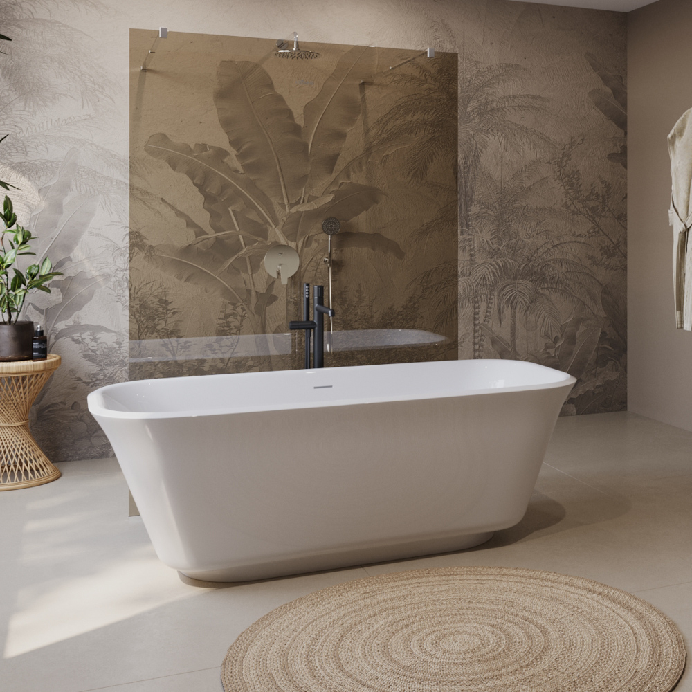 Приобрести belbagno акриловая ванна due 170х80 см, белая due bb702-1700-800-k