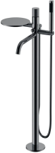 Boheme Смеситель для ванны Stick, напольный, черный хром 129-SGM.4