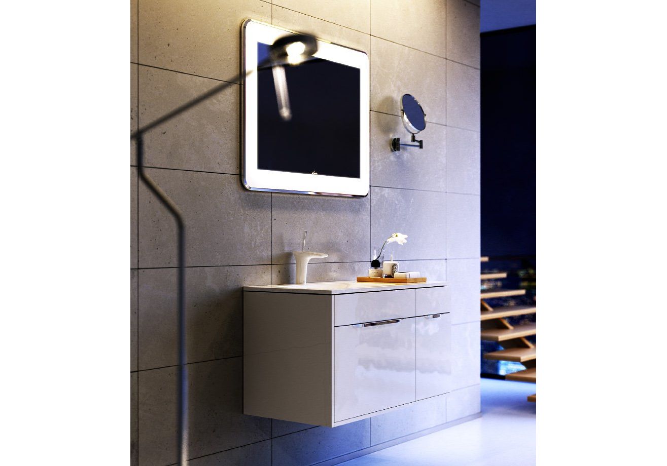 Приобрести зеркало aqwella malaga 90 см mal.02.09