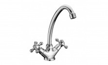 LEMARK Смеситель для кухни Standard с поворотным изливом, двухвентильный, хром LM2104C