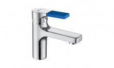 LEMARK Смеситель для раковины Aura, хром\голубой LM0606C