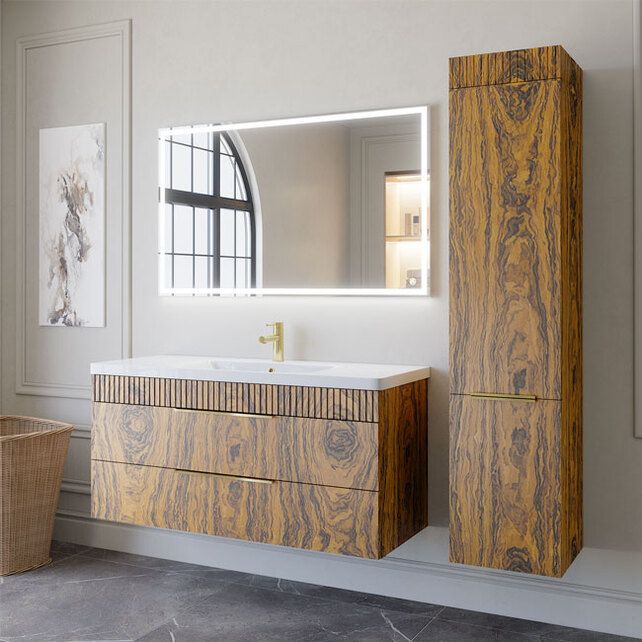 Приобрести caprigo тумба с раковиной monbar -albero 120 см, палисандр, шпон