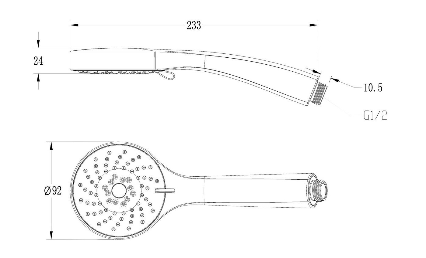 Приобрести lemark душевая лейка 3 режима 92 мм, хром lm0813c