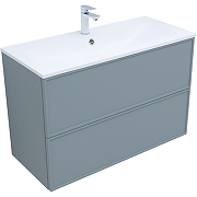 Приобрести aquanet тумба с раковиной арт 100 см, мисти грин