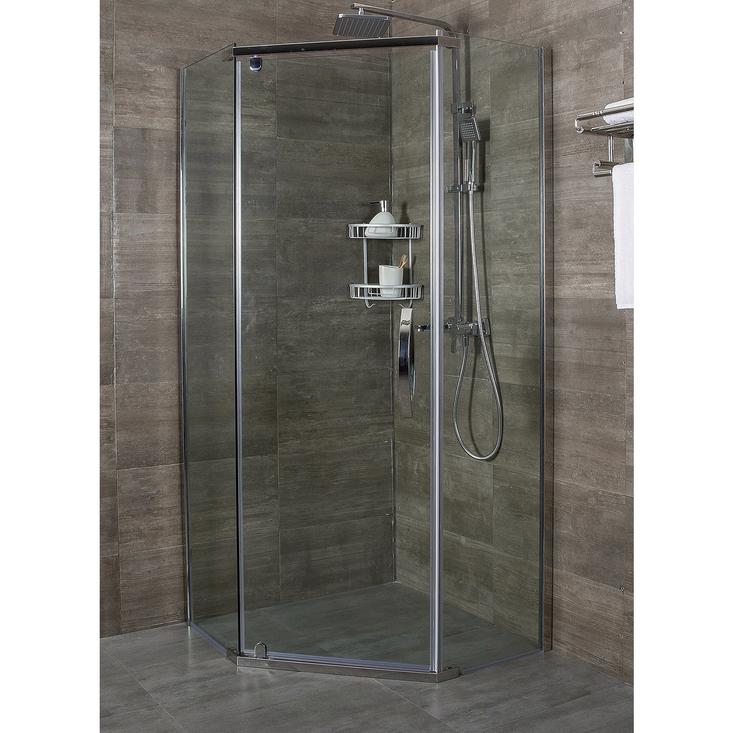 Приобрести ограждение душевое alex baitler ab215-90 90х90см, прозрачное