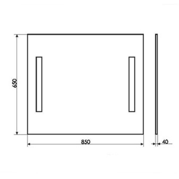 Приобрести сomforty зеркало жасмин-85 с сподсветкой, бесконтактный включатель