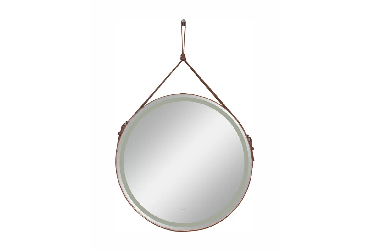 Приобрести continent зеркало с подсветкой millenium brown 65х65 см, коричневое