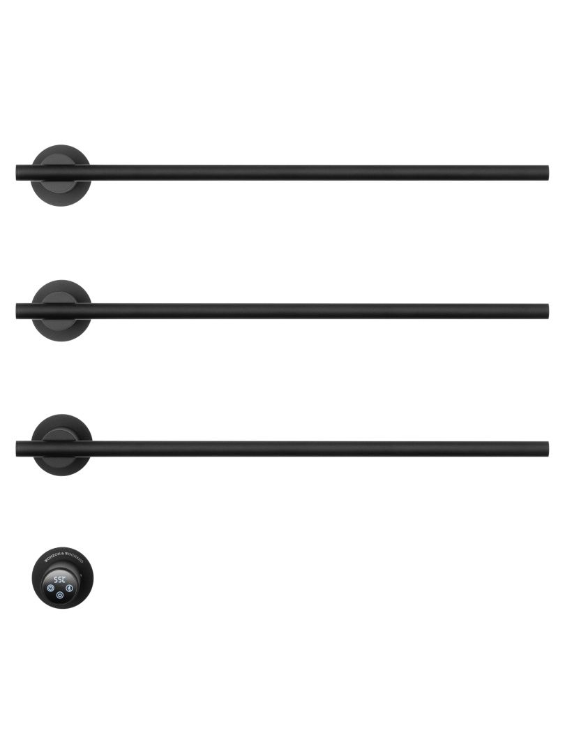 Приобрести полотенцесушитель электрический встраиваемый wonzon & woghand dortmund, черный матовый (ww-a363-mb)