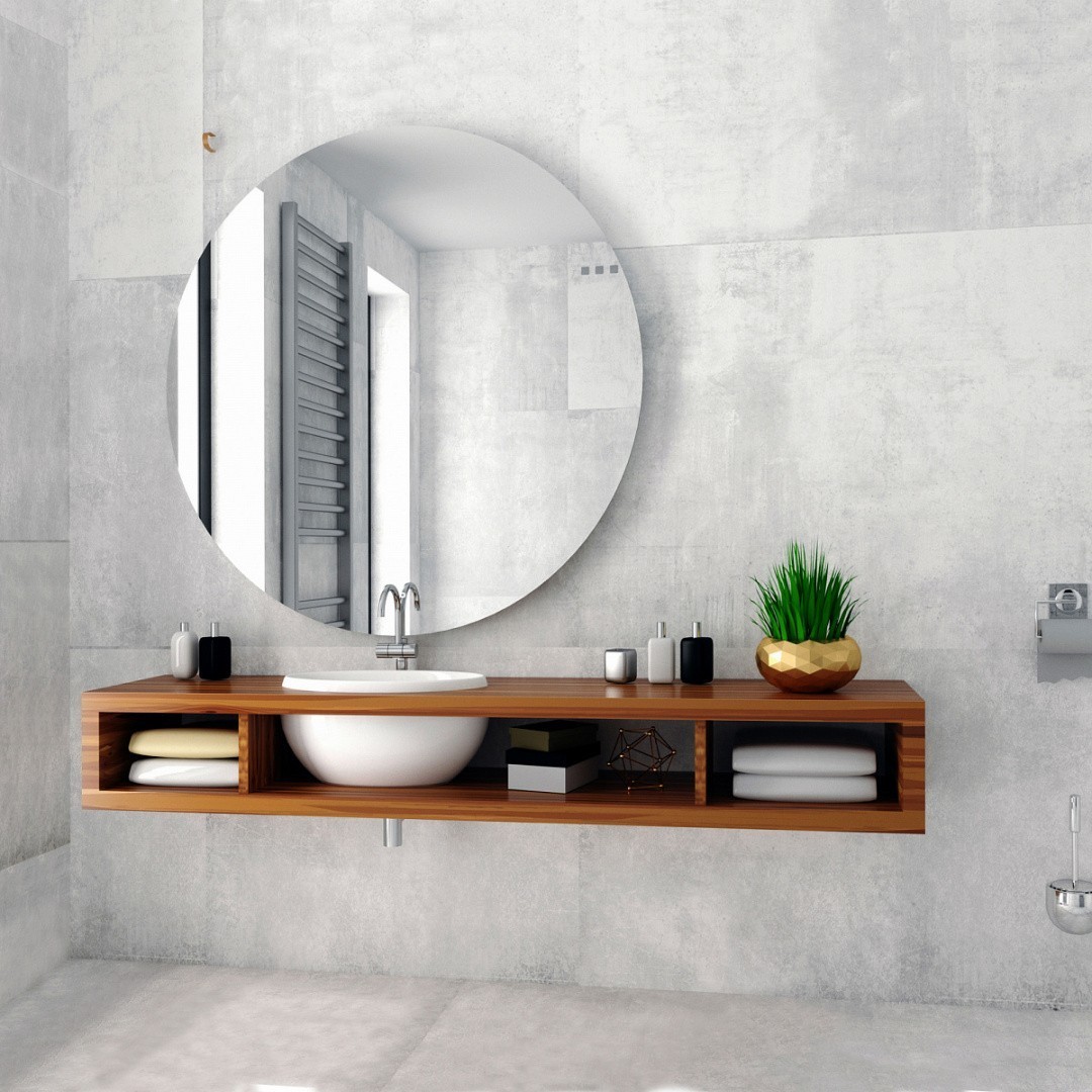 Приобрести azario зеркало саванна 77х77см c подсветкой, сенсор выключатель, фр-00000954