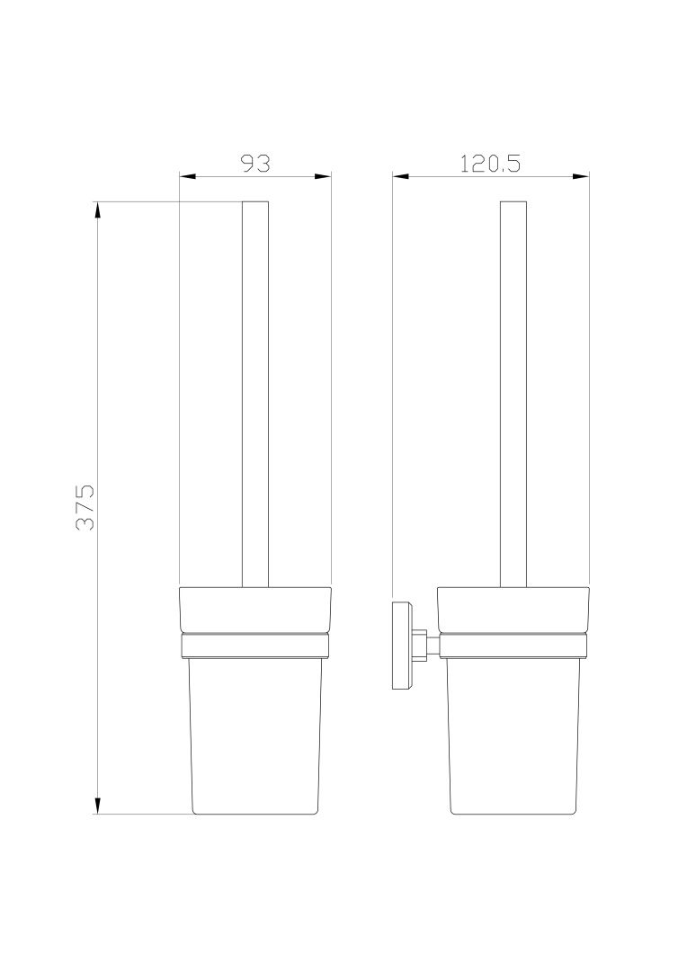 Приобрести туалетный ершик в комплекте wonzon & woghand roma, бронза (ww-7229)