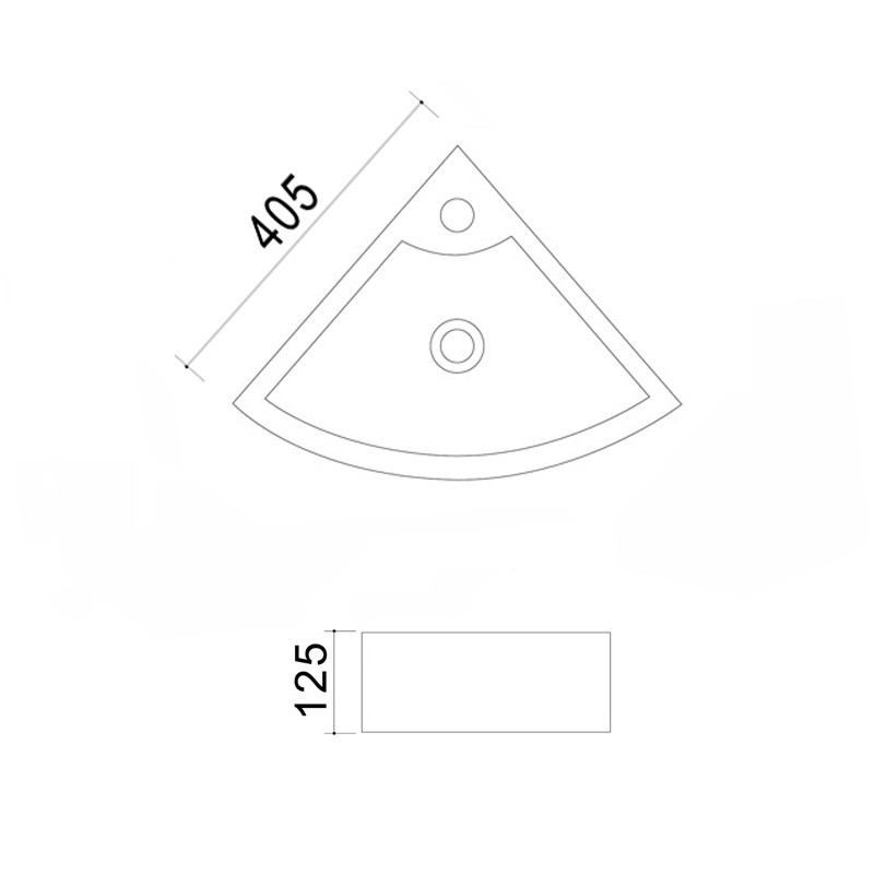 Приобрести azario раковина подвесная 40,5х40,5 см, угловая, белая az-41196