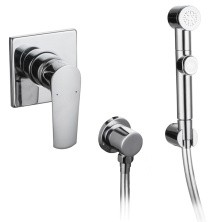 IMPERSE Смеситель с гигиеническим душем, встраиваемый Vyskov, хром VR15340Z-BT