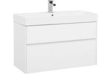 Aquanet Тумба с раковиной Бруклин 100 см, белая