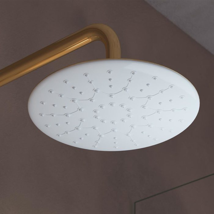 Приобрести iddis душевая система cloud, круглая d-218мм, белый\золото clowg00i06