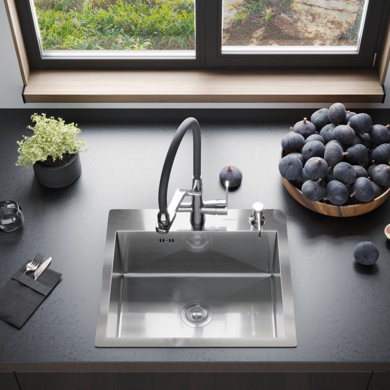 Приобрести gerhans кухонная мойка 50х44 см, сатин