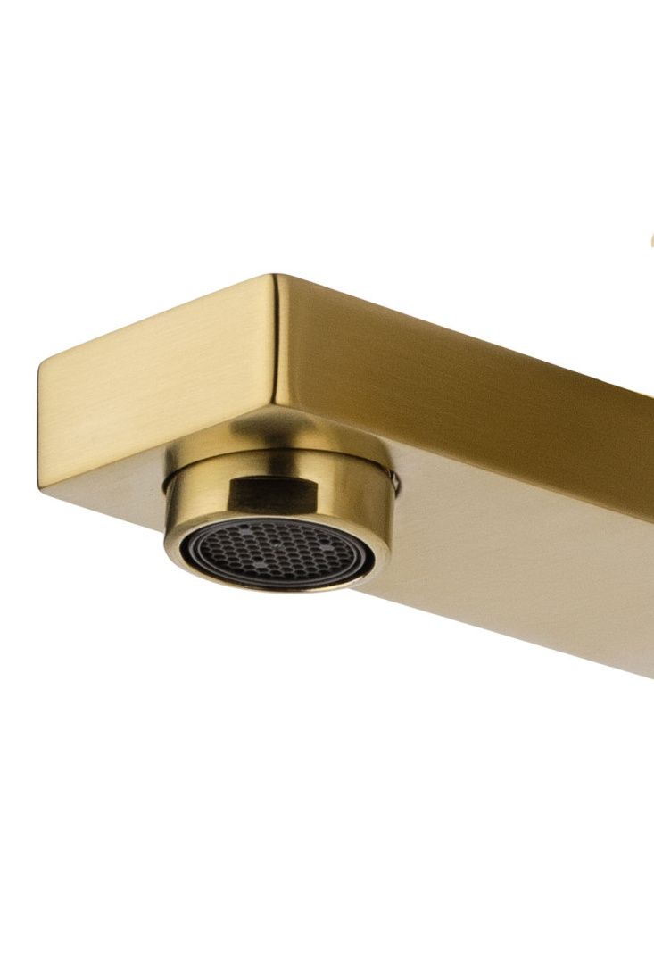 Приобрести смеситель для ванны с душем wonzon & woghand cube, брашированное золото (ww-88639016-bg)