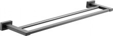 Полотенцедержатель двойной Vieir V5018G серый