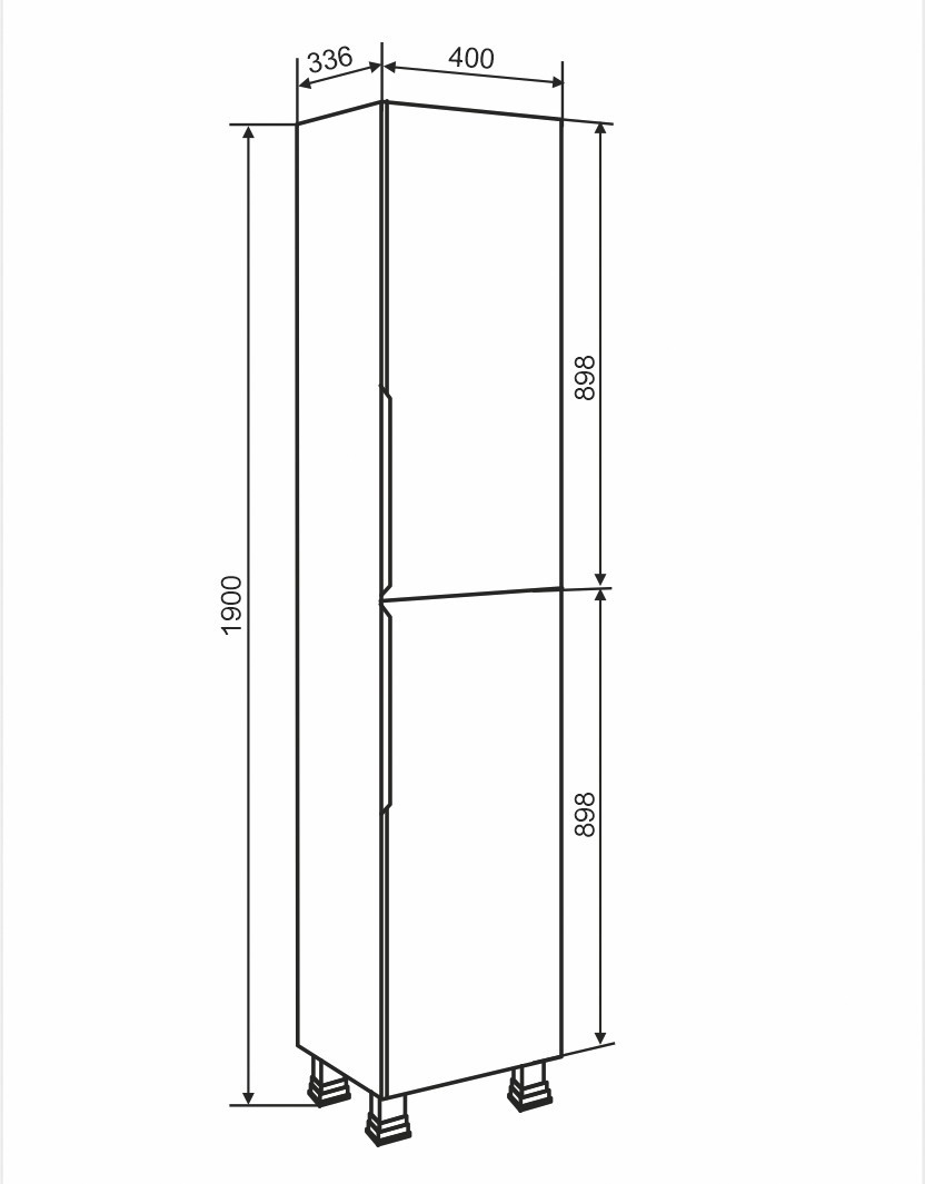Приобрести aqua de marco пенал напольный axioma 150х40 см, белый 3040wgaxi