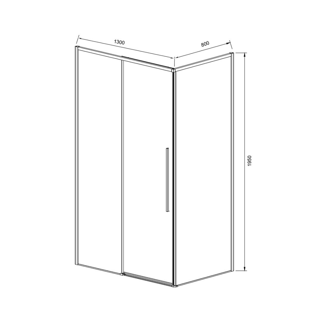 Приобрести vincea душевое ограждение slim-n 80х130 см, прозрачное, хром vsr-4sn8013cl