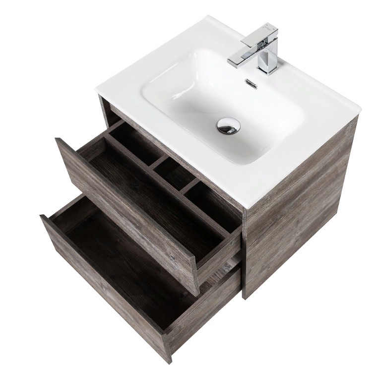 Приобрести тумба подвесная с раковиной belbagno kraft-600-2c-so-pp 60 см, pino pasadena