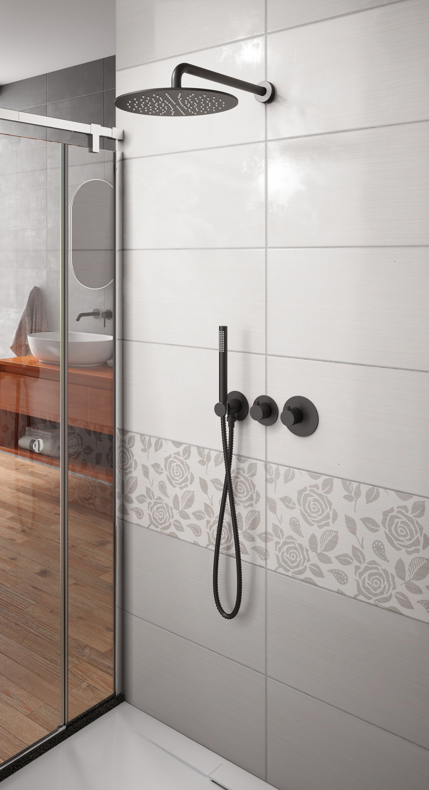 Приобрести душевая система встроенная с термостатом timo saona sx-2359/03sm черный