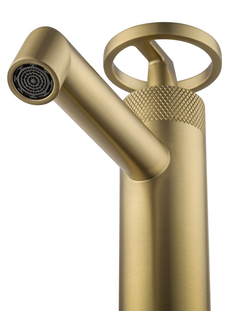 Приобрести смеситель для раковины wonzon & woghand, брашированное золото (ww-h1065-bg)