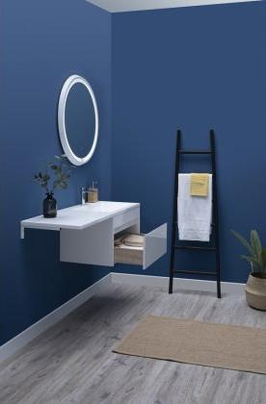 Приобрести aquanet тумба с раковиной токио 68 см, белая (подвесная, 1 ящик)