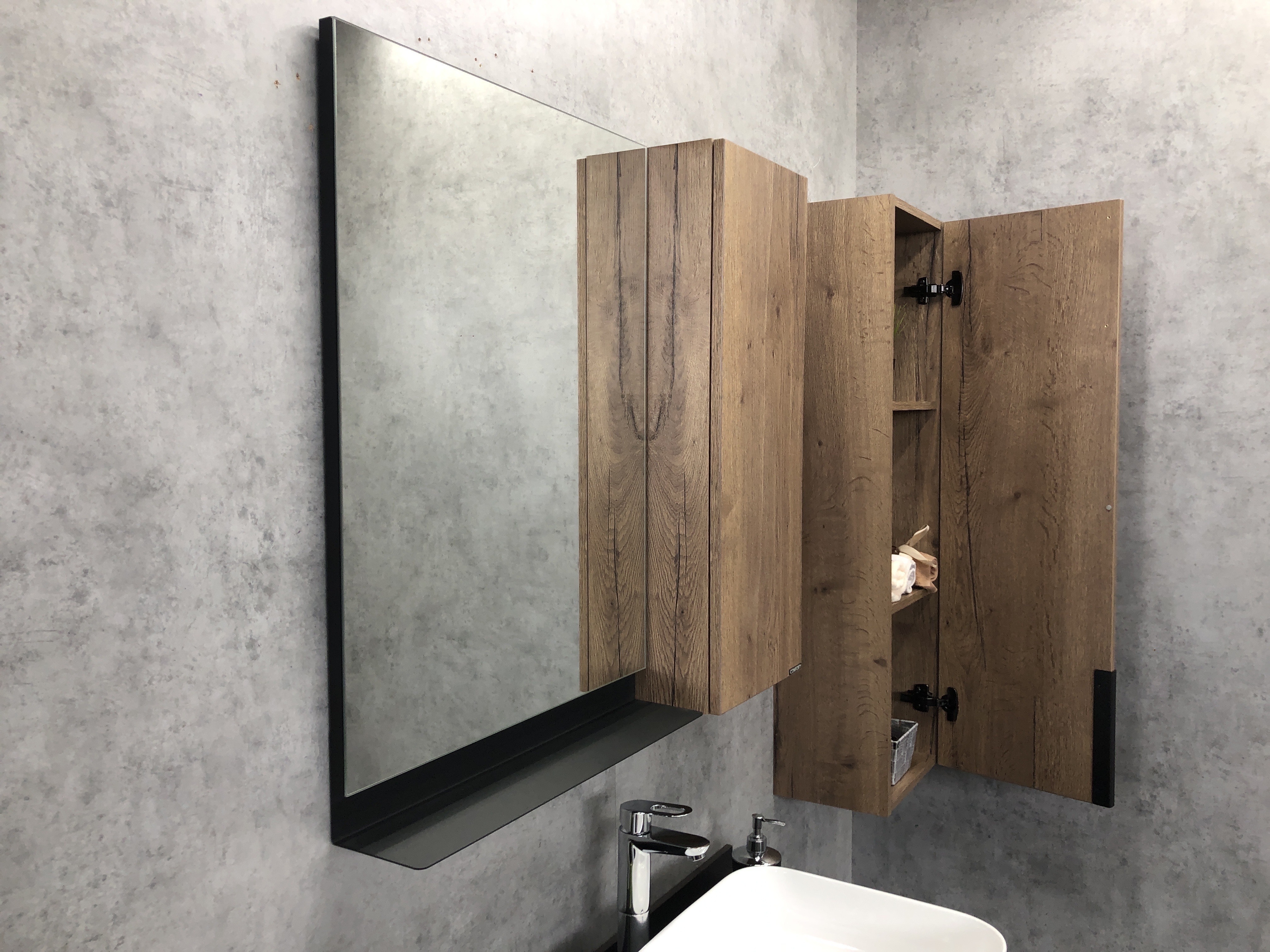 Приобрести сomforty зеркало-шкаф "кёльн-90", дуб темный