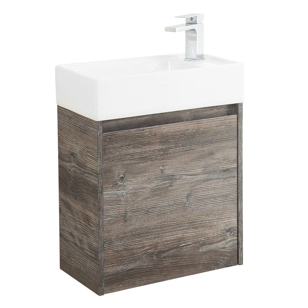 Приобрести belbagno тумба с раковиной kraft mini 50 см, подвесная pino pasadena правосторонняя, белая раковина