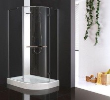 CEZARES Душевое ограждение BERGAMO 120х100см BERGAMO-W-RH-1-120/100-ARCO-C-Cr-L-IV