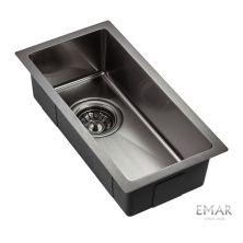 Emar Кухонная мойка 23х45 см, графит EMB-126A PVD Nano Dark