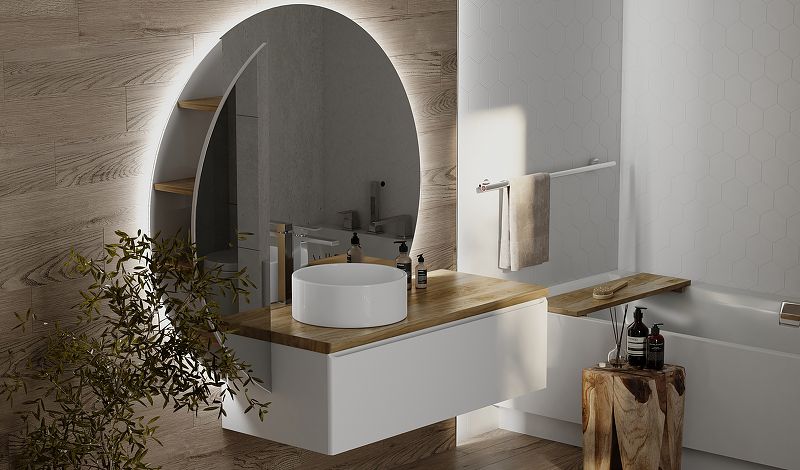 Приобрести jorno зеркало шкаф solis 34 см, с подсветкой, датчик движения, белое