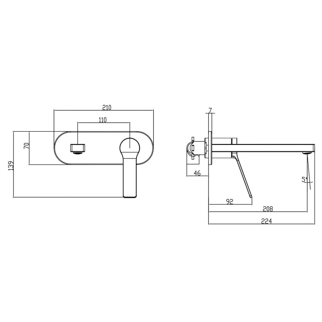 Приобрести azario смеситель для раковины vise, 210 мм, графит az-vsa148330aj