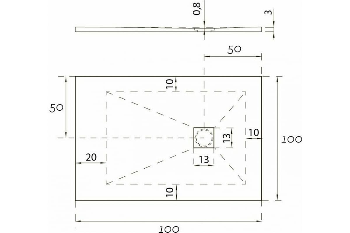Приобрести aquanet душевой поддон pleasure 100х100 см, черный