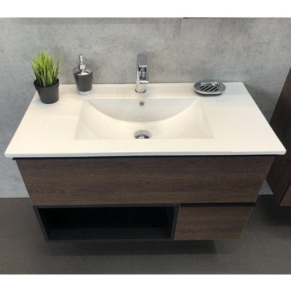 Приобрести сomforty тумба с раковиной "франкфурт-75" дуб шоколадно-коричневый