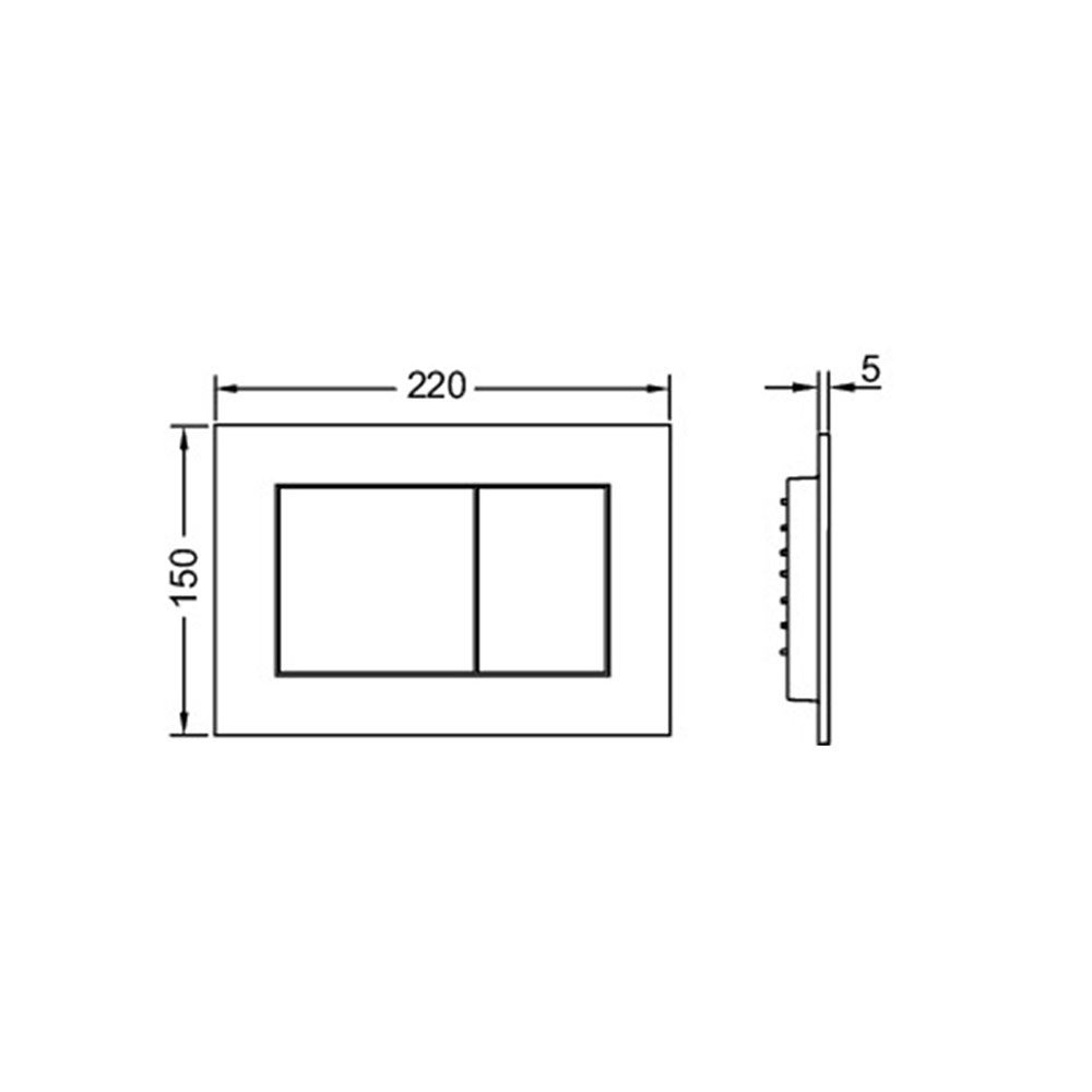 Приобрести tece кнопка смыва now для инсталляции, хром матовый 9240402