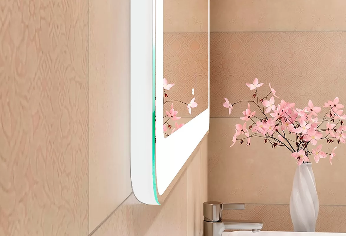 Приобрести continent зеркало с подсветкой velvette 100х70 см, белое