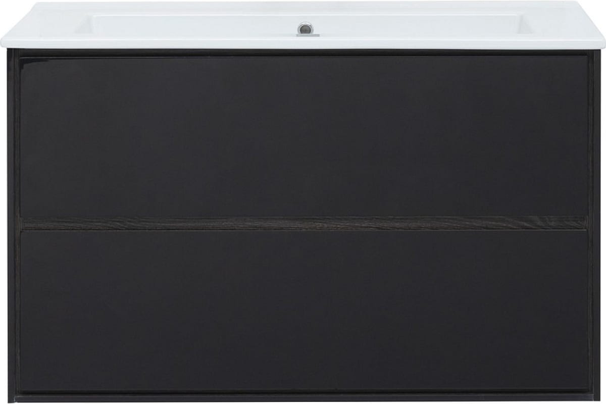 Приобрести aquanet тумба с раковиной милан 105 см, см, черный глянец