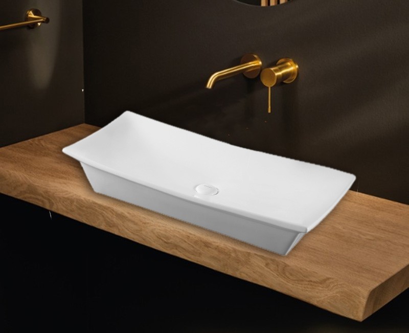 Приобрести azario раковина накладная  80х39,5 см, белая az-4277