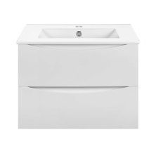 Vincea Тумба подвесная Mia Slim 70 см, белая VMC-2MC700S1GW;VBS-13970S1