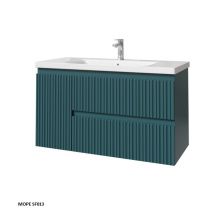 Caprigo Тумба с раковиной FORTE-Smalty TYPE 100 см, левая, синяя